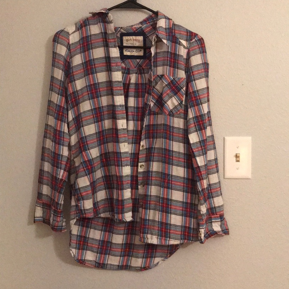A plaided flannel.